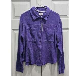 Sundry Sweater Jacket Size 1 Purple New